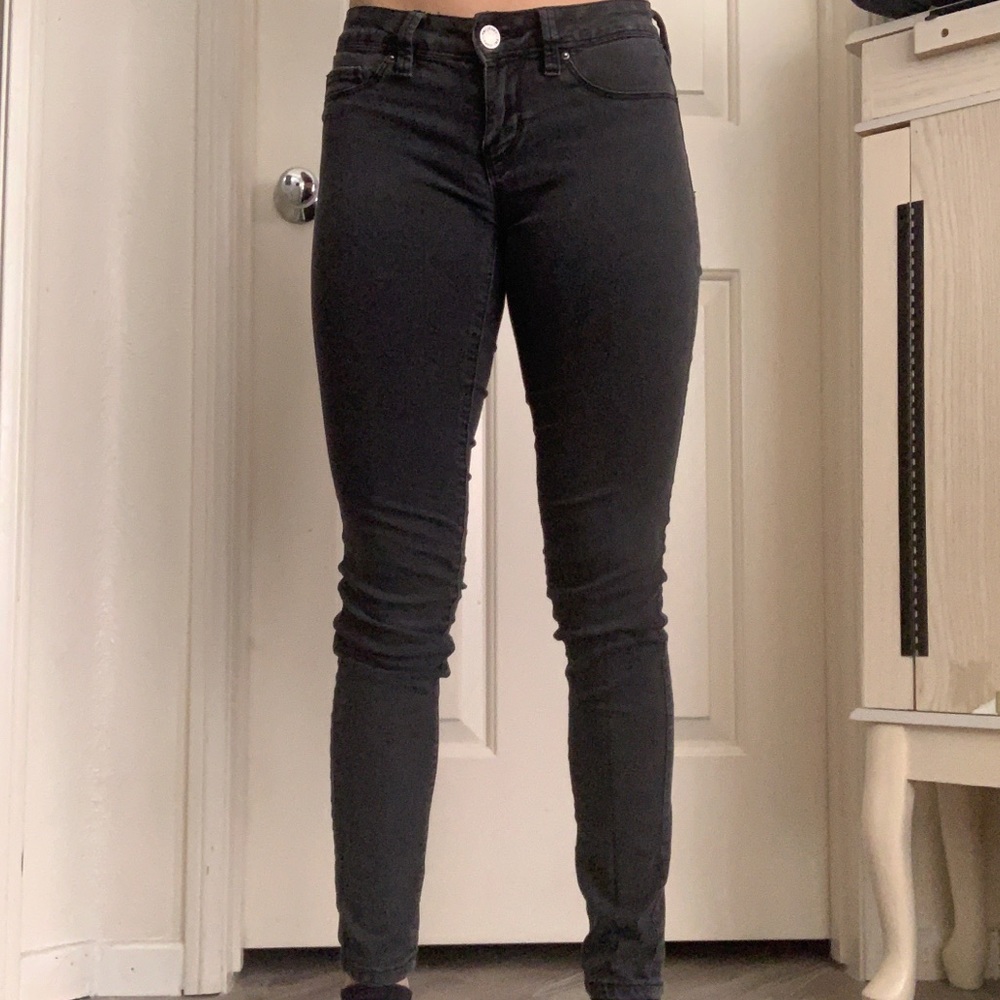 YMI Low-Rise Black Skinny Jeans